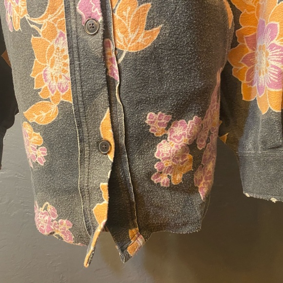 NWT-FREE PEOPLE Floral Print Button Down Jacket/Shirt Multiple S,M - Picture 8 of 16
